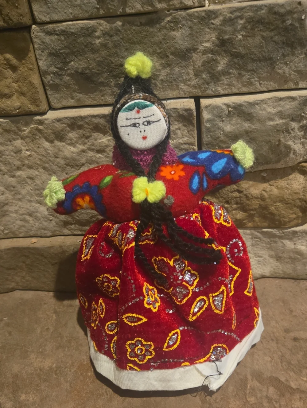 handmade Soğanlı doll,  traditional folk art rag doll from the Cappadocia region